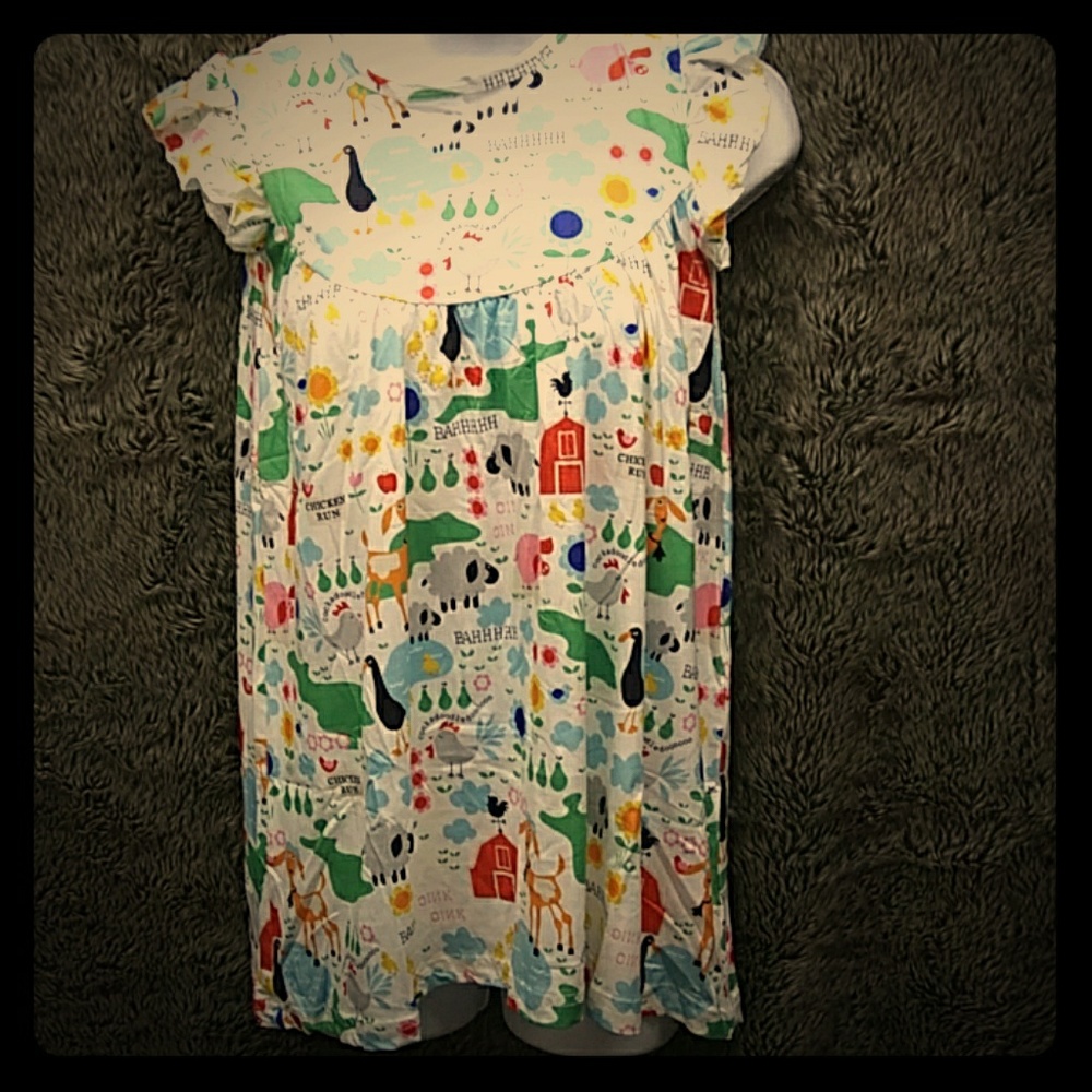 Farm scene botique style dress
